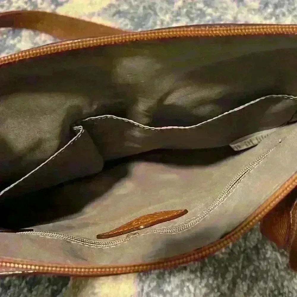 Fossil brown leather crossbody bag - Picture 6 of 8